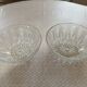 Set of 2 vintage molded glass salad bowls