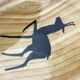Ceramic plate imitation wood - Grandjean Jourdan - Vallauris