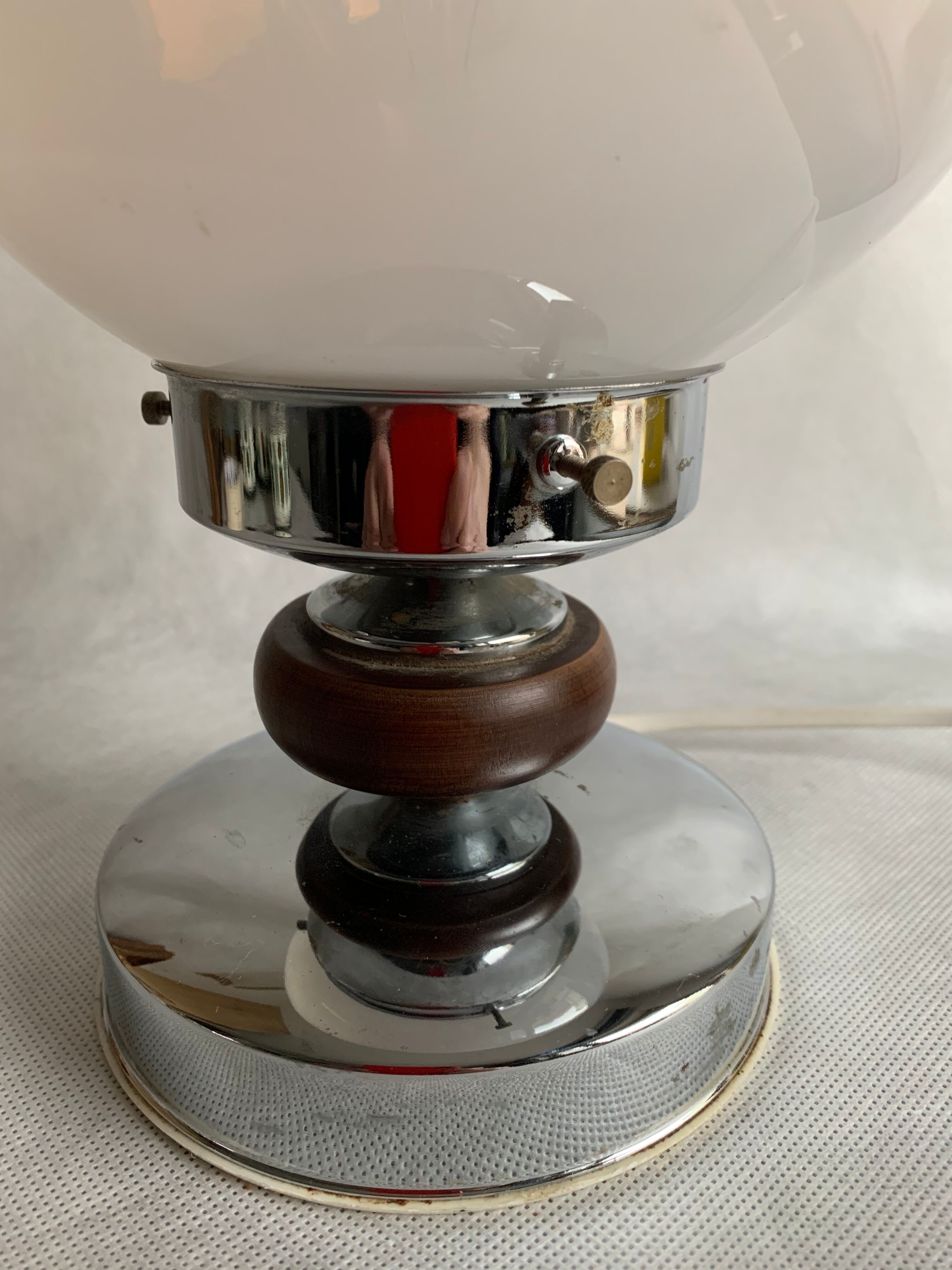 Murano glass globe table lamp, 1960s