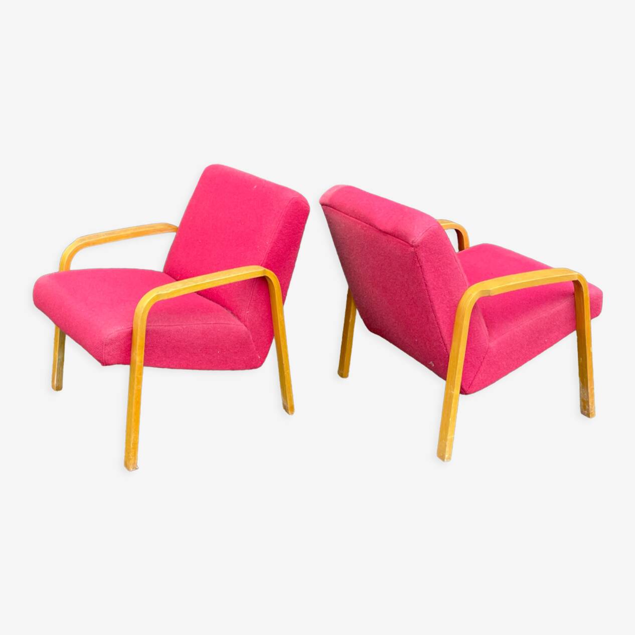 Armchairs by Joseph-André Motte, model 740, Steiner edition, circa 1958.