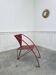1950s red designer armchair