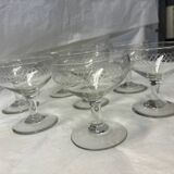 Set of 8 vintage champagne glasses