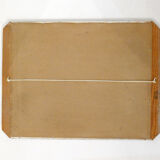 Large silver Art Deco mirror 53x40cm