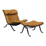 Lounge Chair and Ottoman from Arne Norell Ab, 1960s