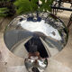 Vintage design liner mushroom table lamp