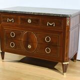 Rare mahogany commode, Louis XVI period – 2nd half of the 18th century.