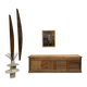 Very large pine trade counter, circa 1920.