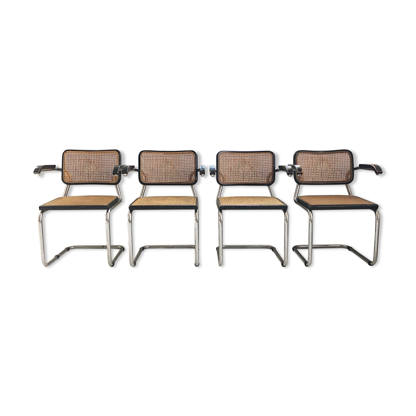 Set 4 chairs S64 by Marcel Breuer for Thonet