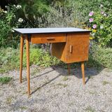 Scandinavian beech desk from the 70s