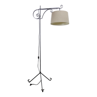 Floor lamp e-reader tripod wrought iron