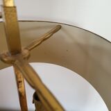 Antique Empire Style Bouillotte Lamp in brass and tin