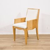 Set of five antique wooden chairs / armchairs.