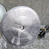 Black and chrome articulated desk lamp 70s