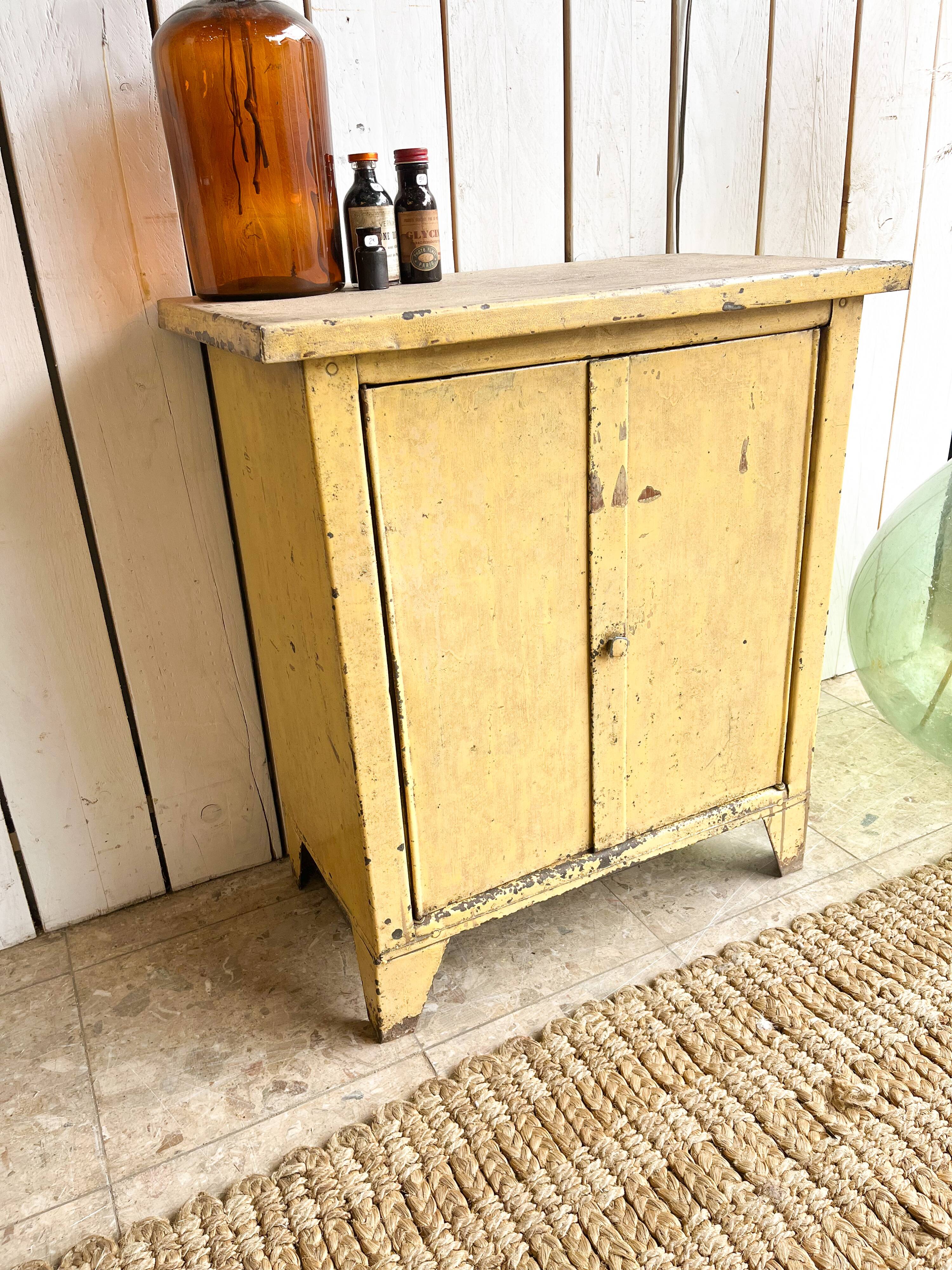 Old metal workshop furniture