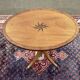 Oval English side table from the 1950s in mahogany