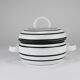 Enamelled pot carl aubock iii "culinar" with lid, ostovics vienna, austria, 1970s