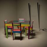 Pair of Gilles Derian torchère wall lights for Lumen Center, Italy 1984