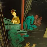 Chinese sideboard lacquered and hand painted
