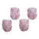 Set of 4 Murano Wall Light Pink Flower by Seguso, 1970