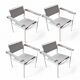 Lot de 4 fauteuils 109 Giandomenico Belotti pour Alias