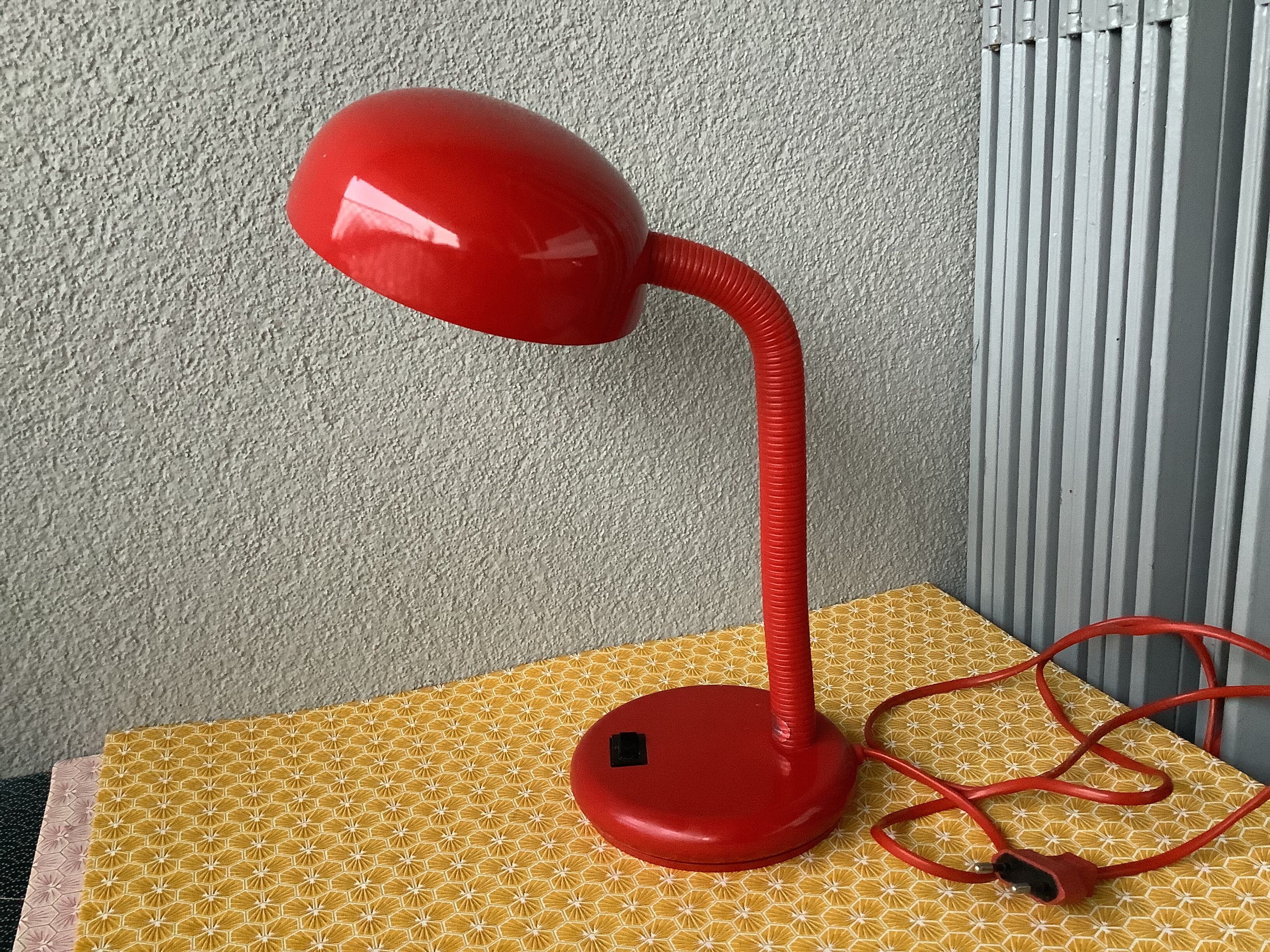 Design lamp space age red Bauhaus Style