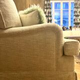 Ecru tweed sofa