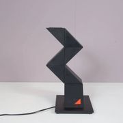 1980s "Zig Zag" desk lamp by Shui L. D. Chan for New Horizons, Hong Kong
