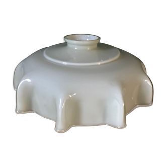 Old glass lampshade, pale green