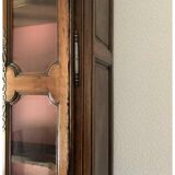 Imposant buffet, vitrine deux corps en noyer