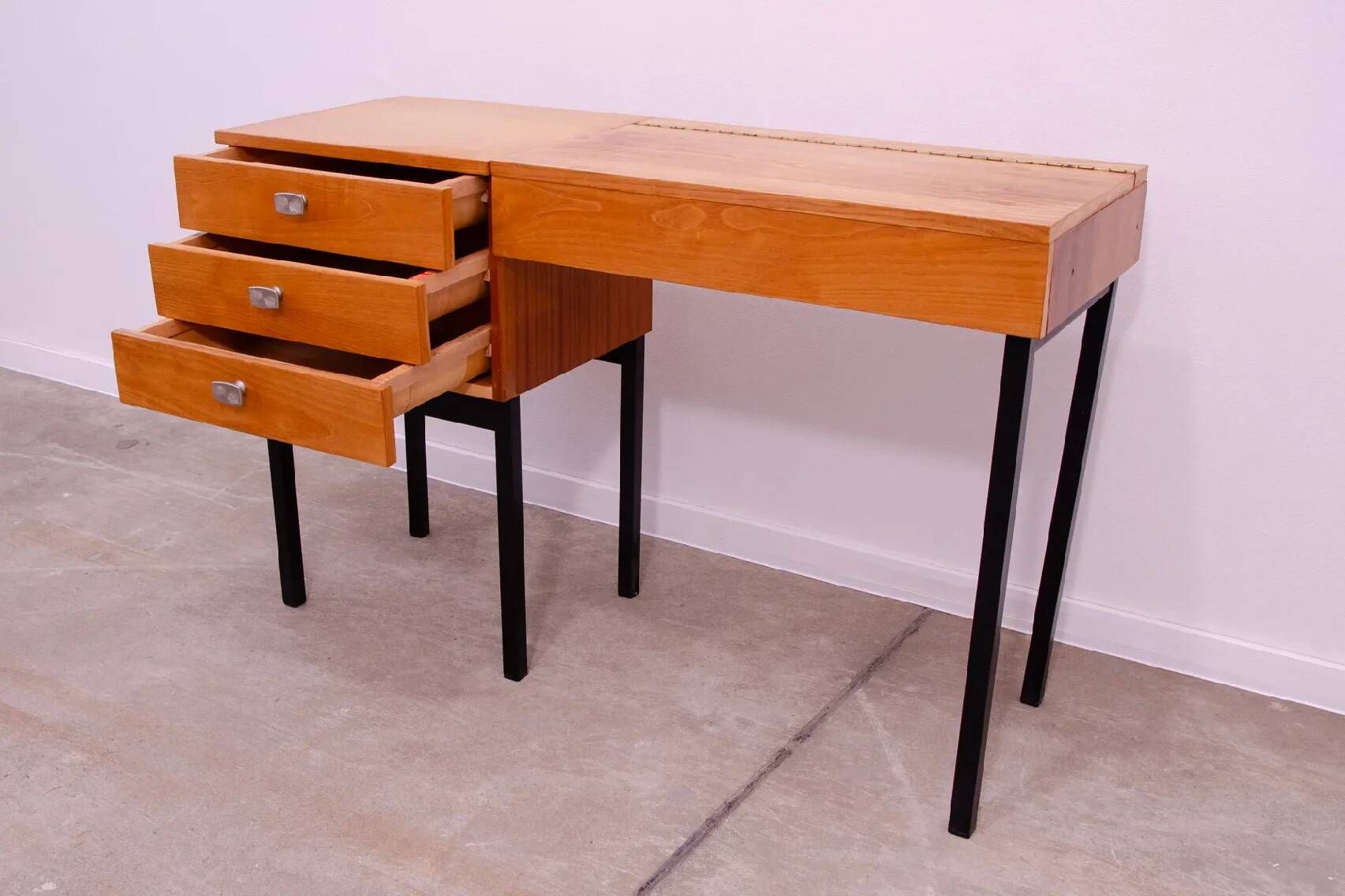 Ladies' dressing table by UP Závody, mid-century vanity table with storage