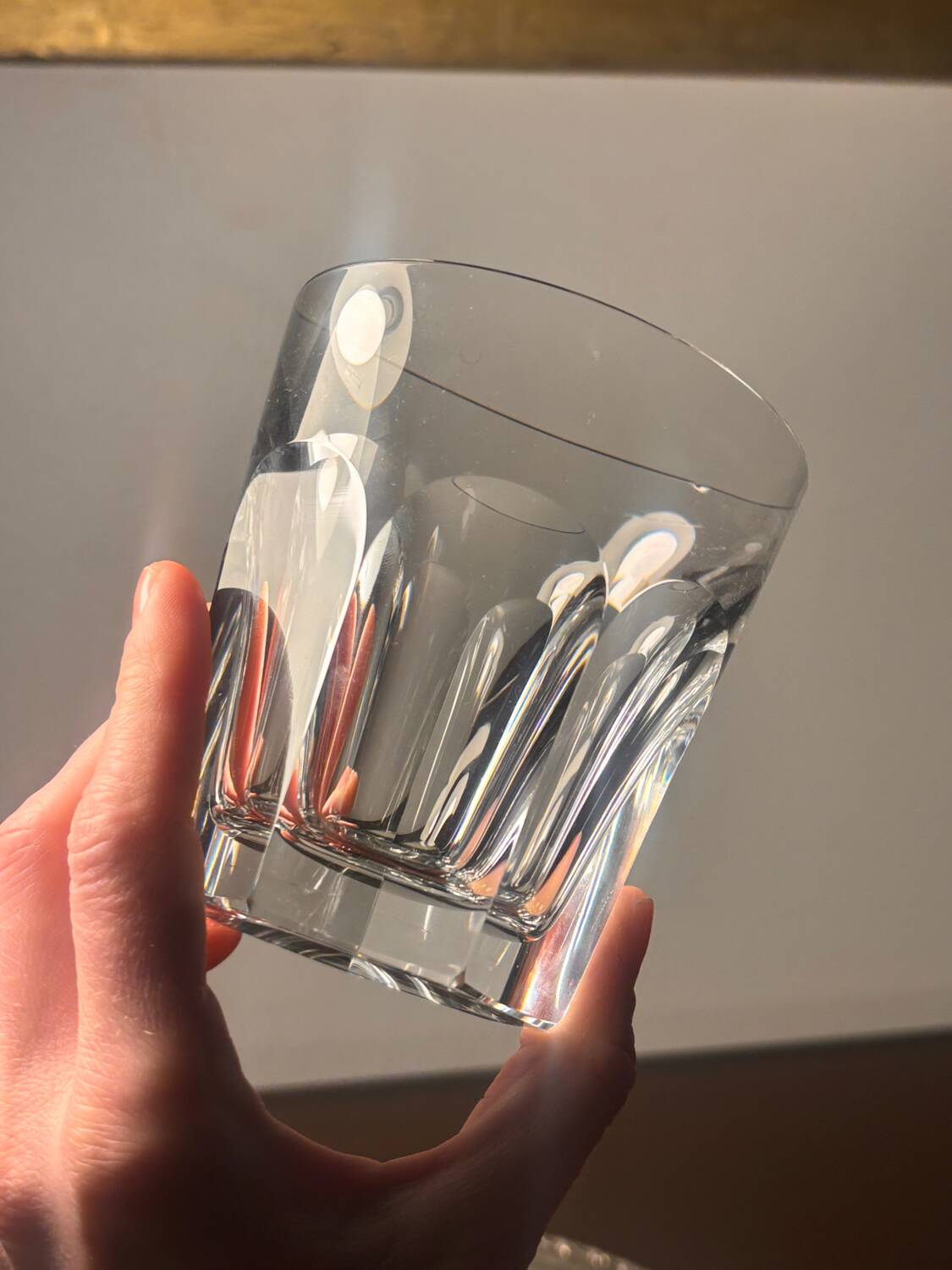 Goblet Baccarat whiskey Harcourt 1841 signed