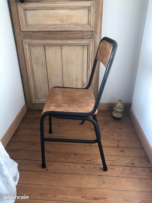 Old vintage school chair