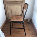 Old vintage school chair