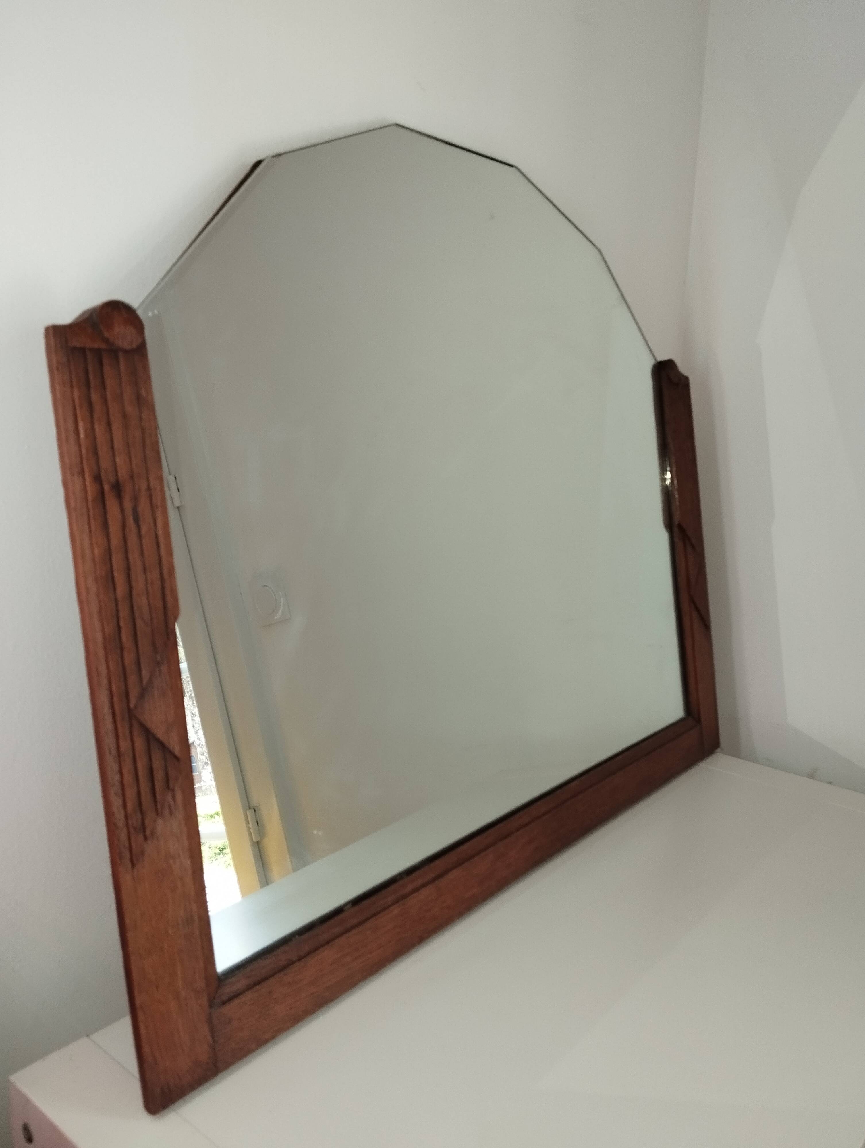 Vintage beveled mirror