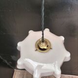 Pink opaline pendant light