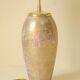 Antique Limoges porcelain table lamp, gold color, astrological sign decor