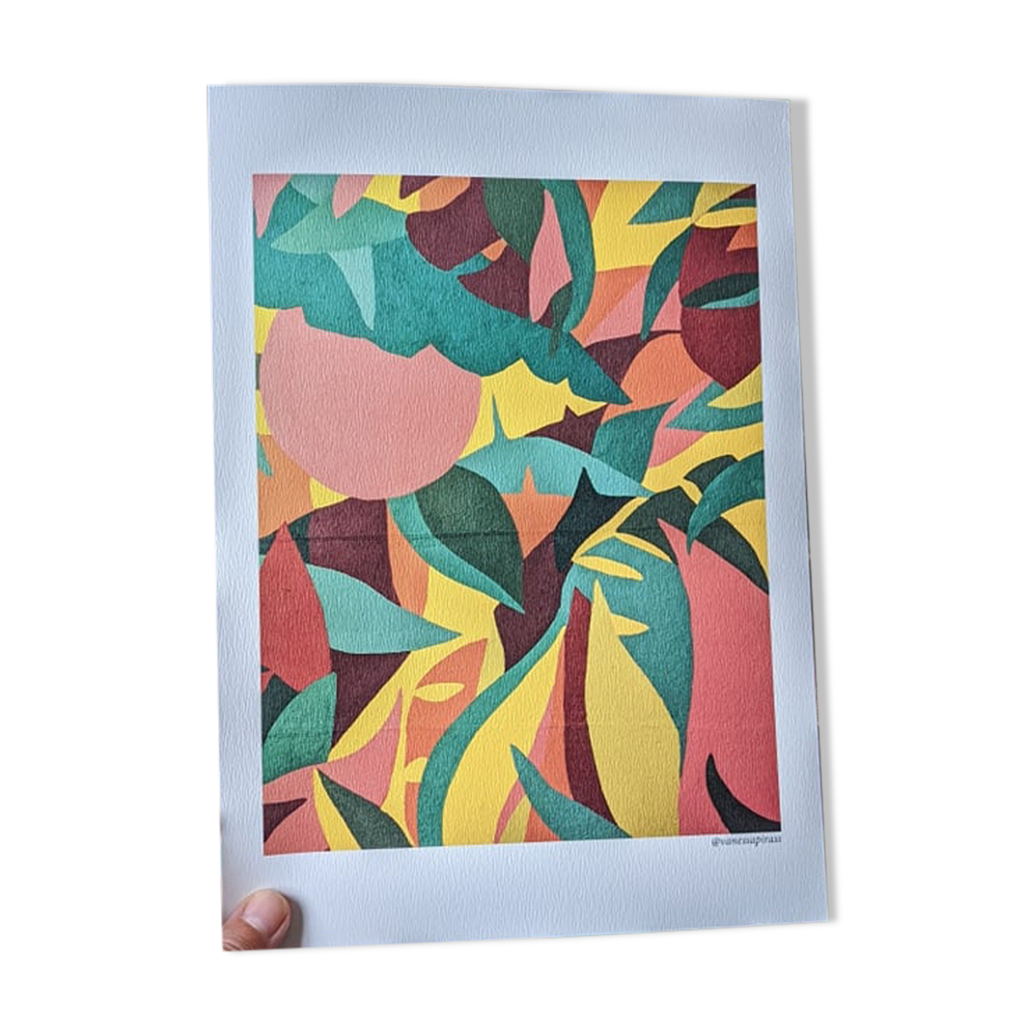 Orange jungle illustration