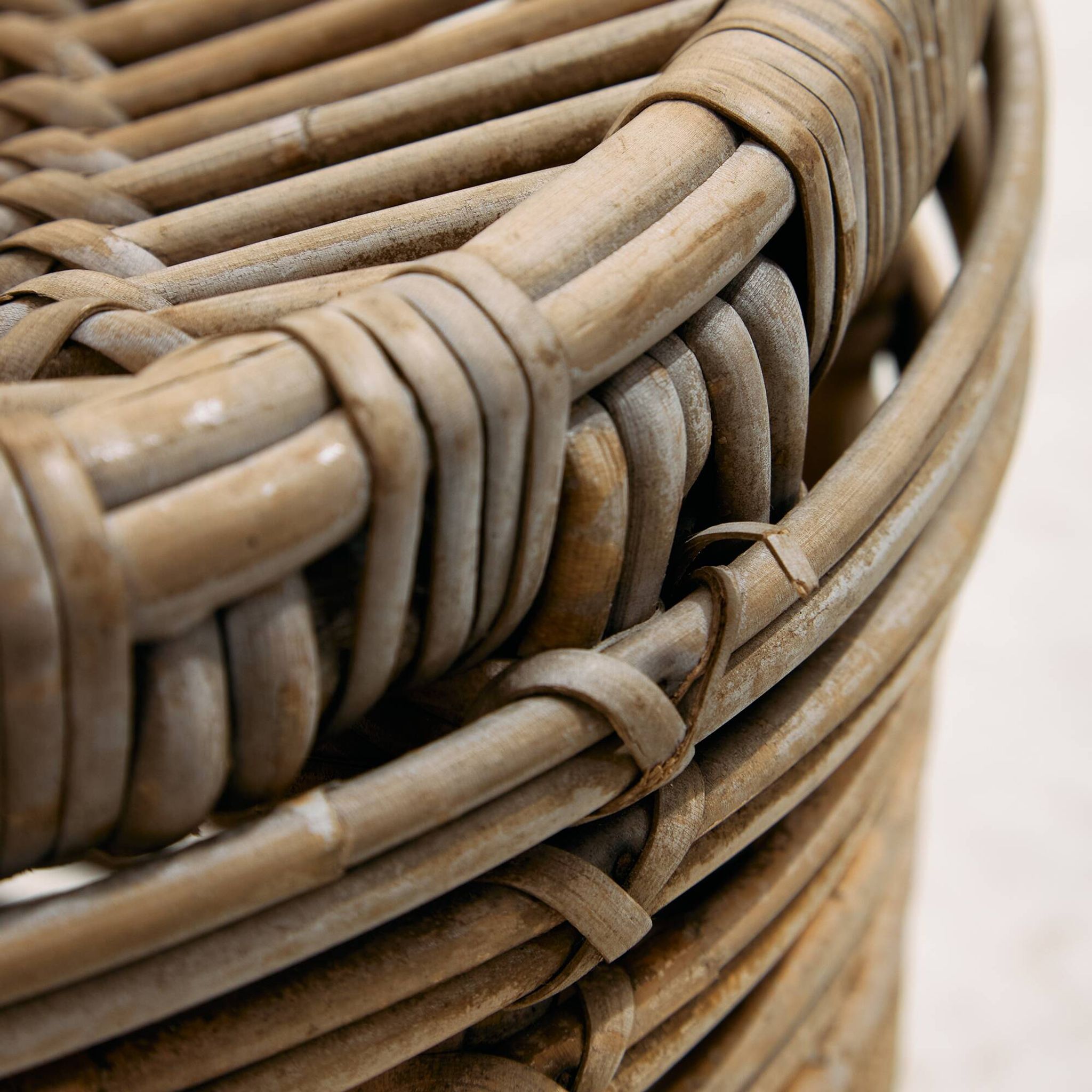 Rattan and bamboo set, Set of 2