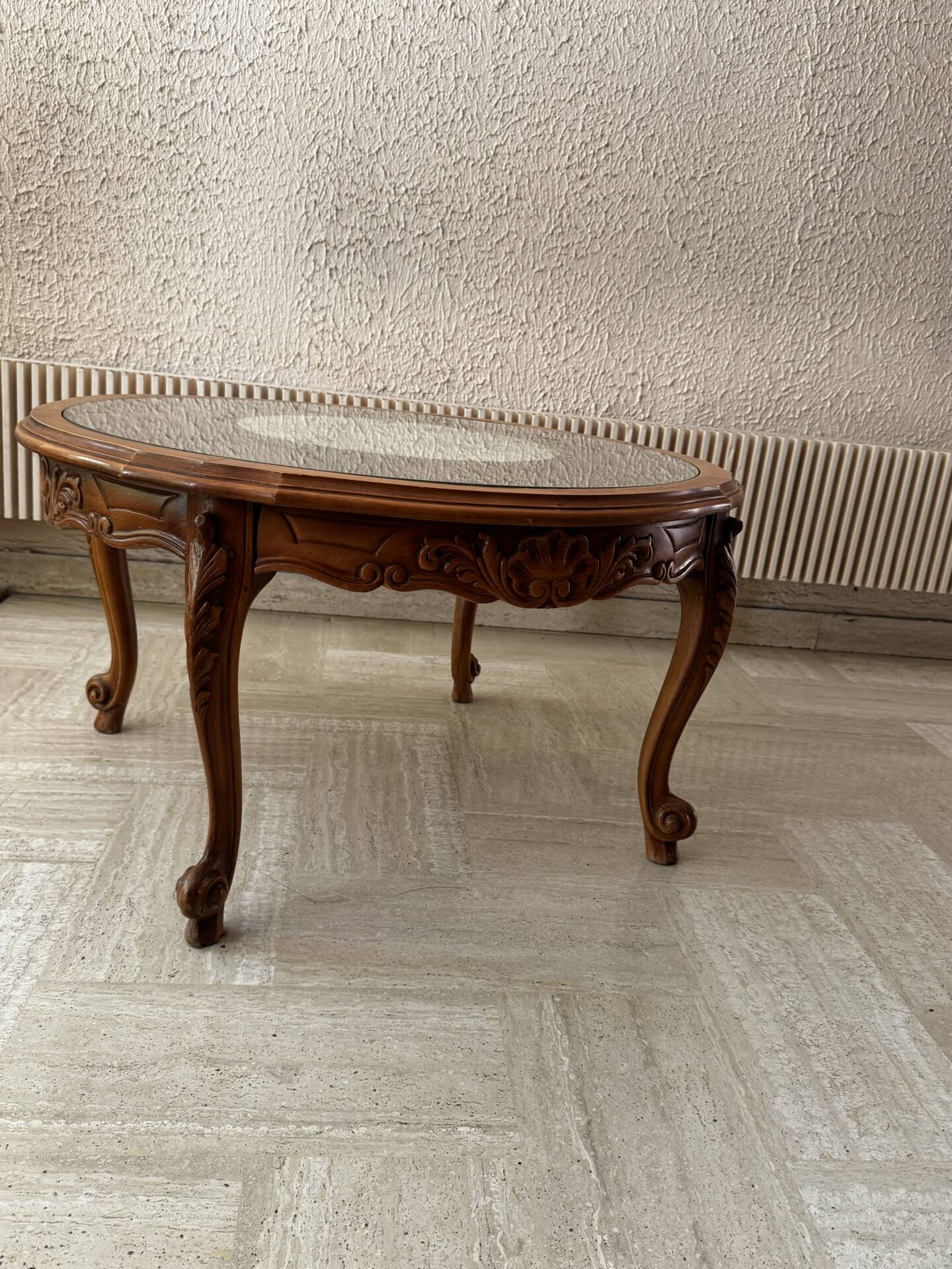 Table basse merisier massif