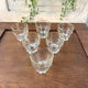 Verres en verre vintage avec bord doré, ensemble de 6