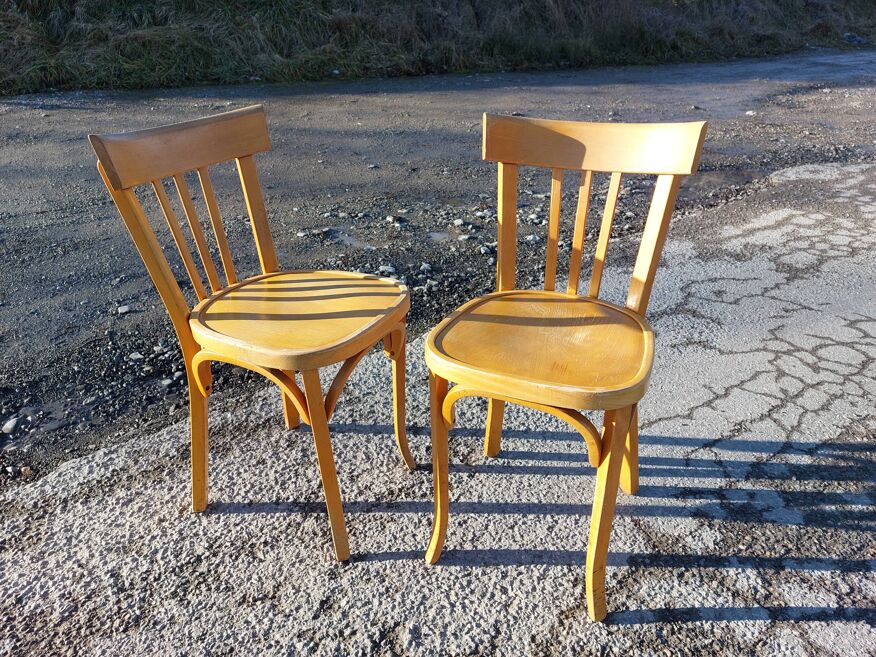 Paire de chaises bistrot Baumann | Selency