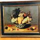 Painting: Oil on panel - still life with fruit