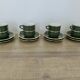 Apilco, set of 2 cups and saucers, Parisian bistros