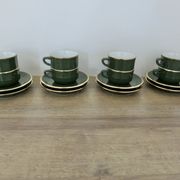 Apilco, set of 2 cups and saucers, Parisian bistros