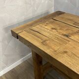 Genuine farmhouse table in renovated solid oak
