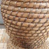 Cache pot en paille