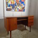 Scandinavian vintage office of the 60s light oak