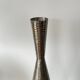 Vase losange en métal griffé argenté
