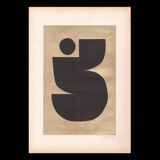 Collage on Antique Papers C440 signed Eawy