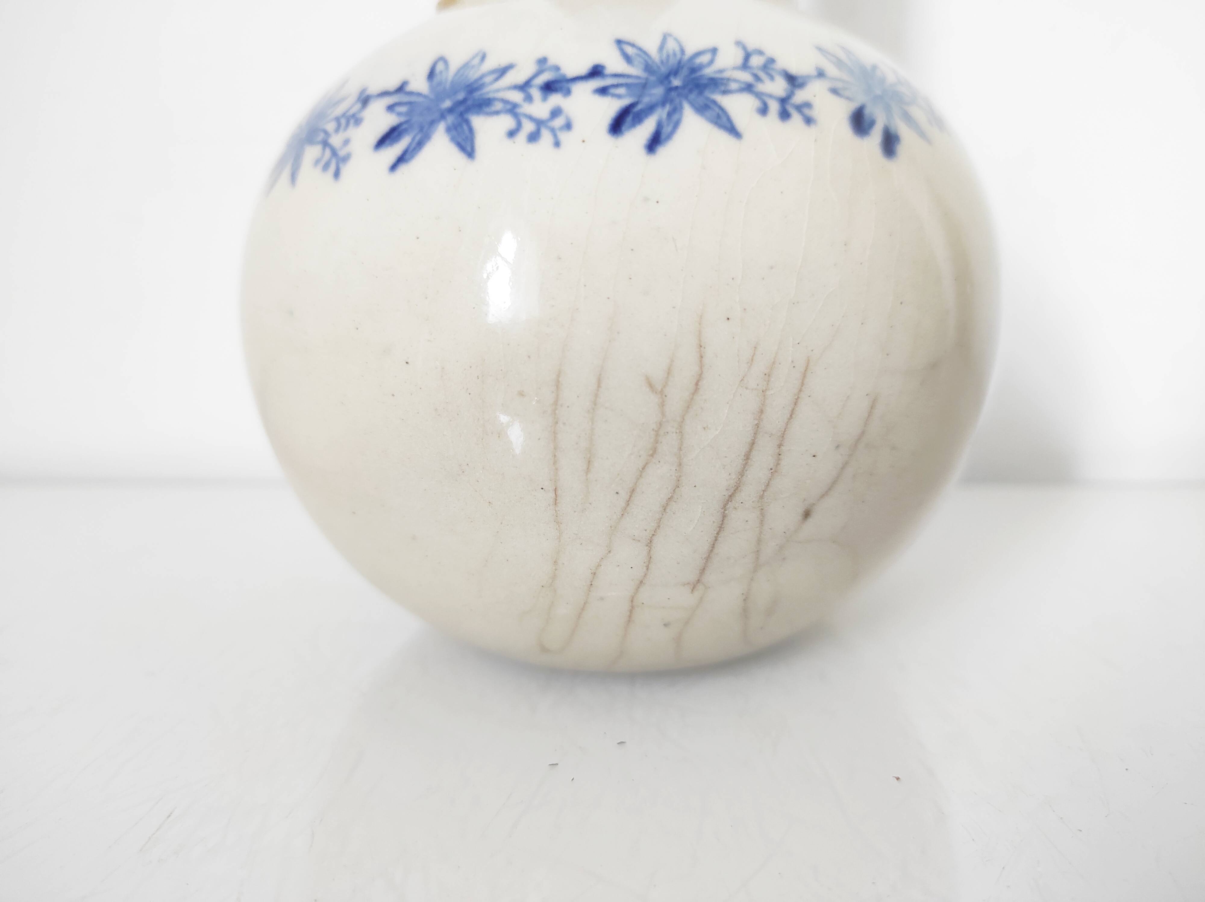 Vase, cruche Saint Uze en faïence "terre d'acier"